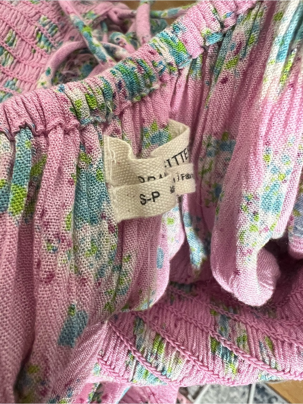 Urban Outfitters Lottie Floral Tie-Back Midi Dress Printed Smocked Puff Sleeve - Picture 8 of 8
